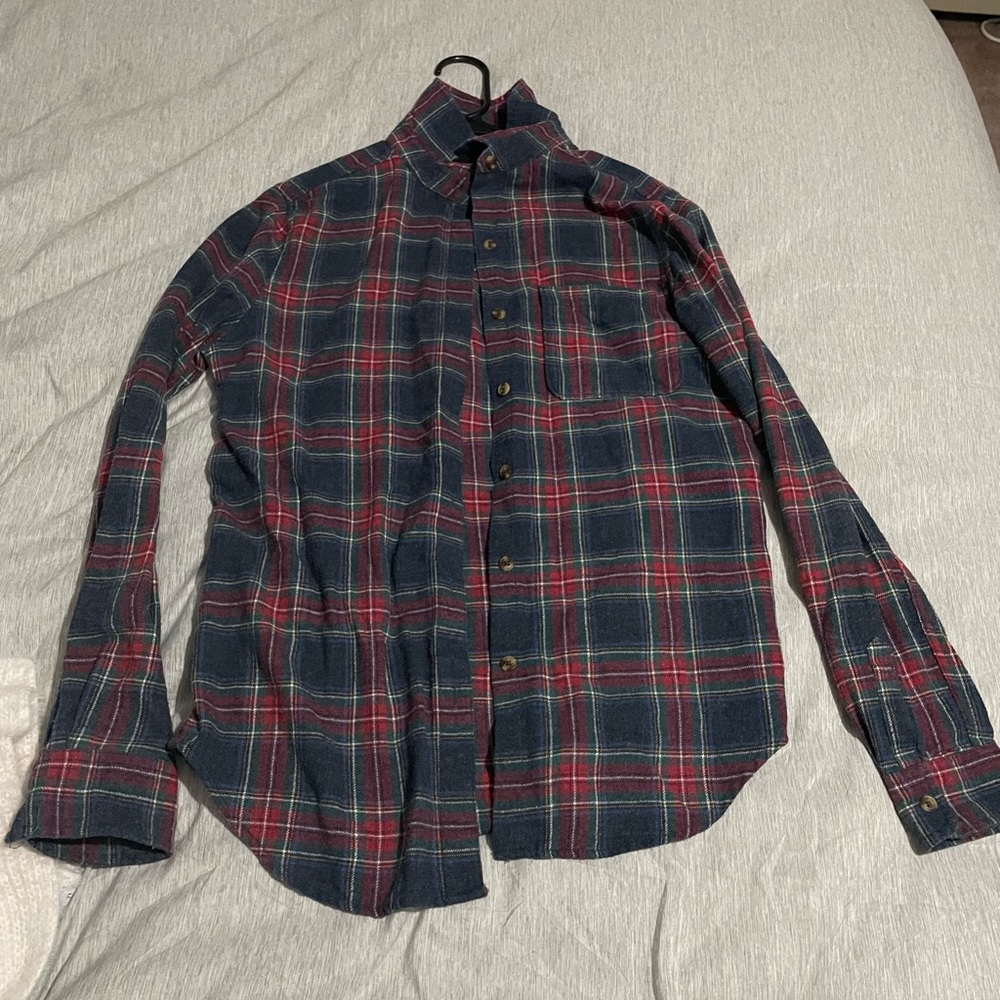 Multi color flannel for Fall nights!